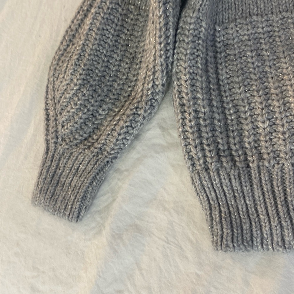 🎁NWT CAT & JACK Heather Gray Cardigan Sweater - Picture 2 of 6
